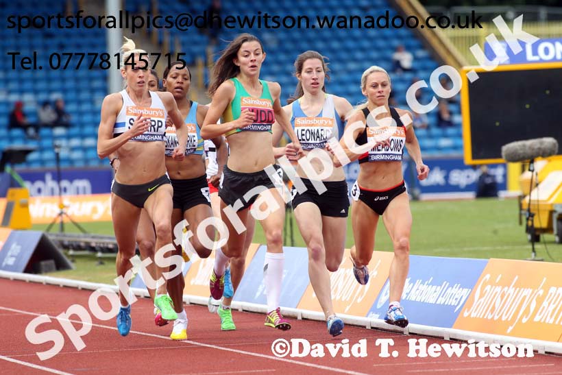 Womens 800 metres, 2014 Sainsbury's British Championships. Photo: David T. Hewitson/Sports for All Pics
